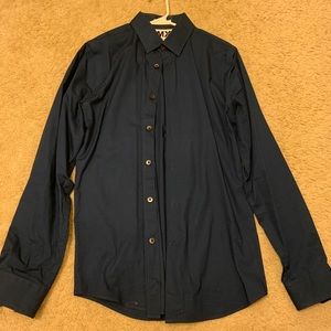 Navy Blue Dress Shirt